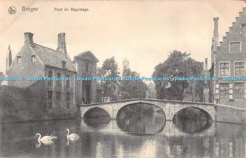R397586 Nels Brügge Pont du Beginenhof Bruxelles Serie 12 Nr 25