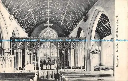 R401660 Dulverton Interieur of All Saints Church Montague Cooper