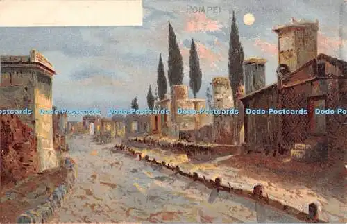 R403350 Pompei Via delle Tombe Richter Postkarte