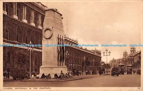 R397962 London Whitehall and the Cenotaph 22 Photochrom 1936