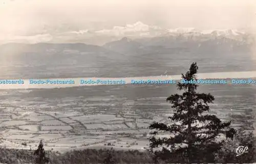 R400090 13 Gex la Faucille Panorama de la Chaine des Alpes Le Mont Blanc et le L