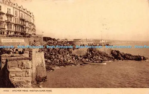 R398017 Anchor Head Weston Super Mare 45436 Postkarte 1957