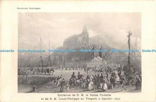 R403635 Entrevue de S M la Reine Victoria et de S M Louis Philippe au Treport Do