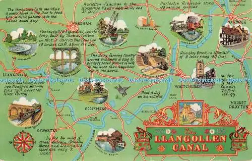 R400208 The Llangollen Canal Map Salmon