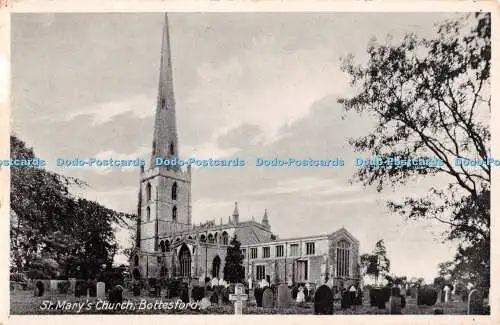 R398152 St Marys Church Bottesford Postkarte