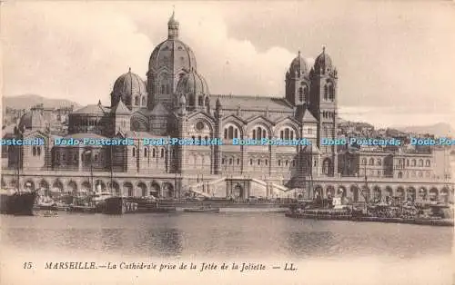 R403715 Marseille La Cathedrale prise de la Jetee de la Joliette LL 15