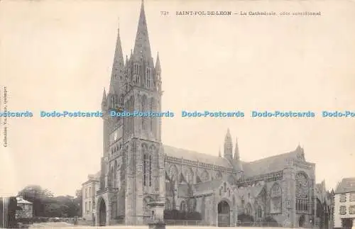 R402030 Saint Pol De Leon La Cathedrale Cote Meridional Collection Villard