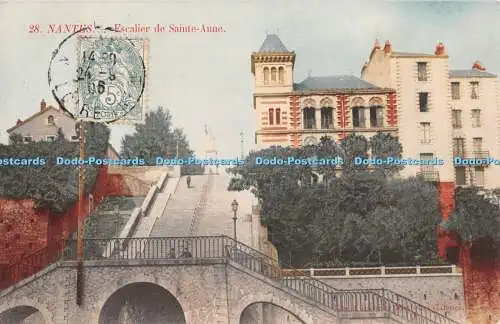 R400331 28 Nantes Escalier de Sainte Anne Grand Bazar et Nouvelles Galeries 1906