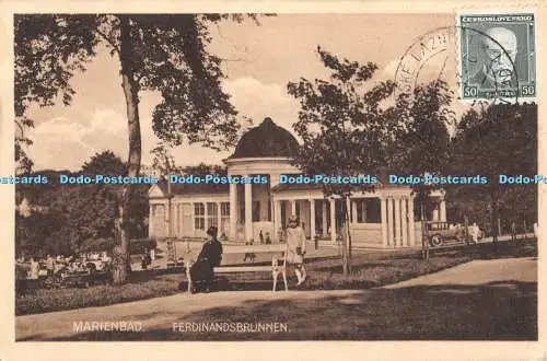 R402247 Marienbad Ferdinandsbrunnen Postkarten Verlagsanstalt Dietrich Nr 1822