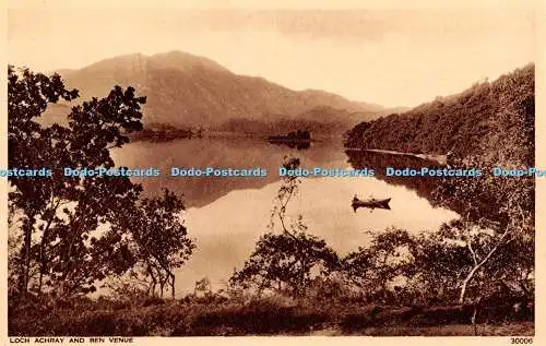 R400541 Loch Achray and Ben Venue Photochrom