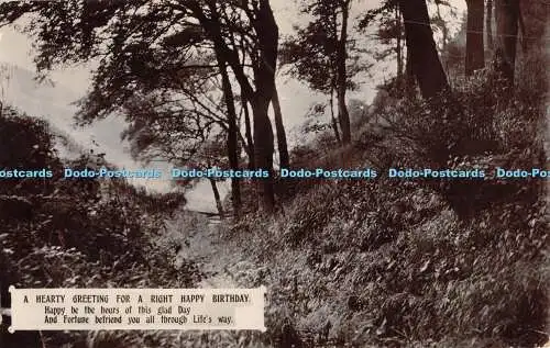 R405621 Herzliche Grüße zum richtigen Happy Birthday Forest Davidson Bros