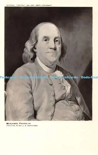 R405657 National Portrait Gallery Benjamin Franklin Gemälde nach J S Duplessis