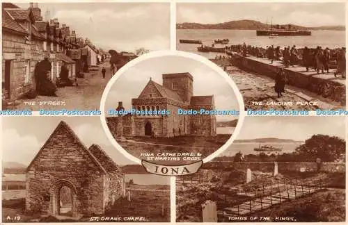 R400658 Iona The Street St Oran Chapel Tombs of the Kings Valentine RP Multi Vie