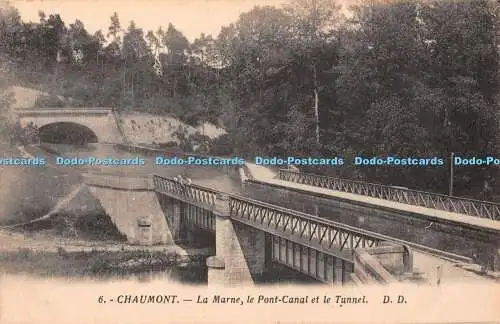 R398599 Chaumont La Marne Le Mont Canal et le Tunnel D Fototypie Daniel Delbo