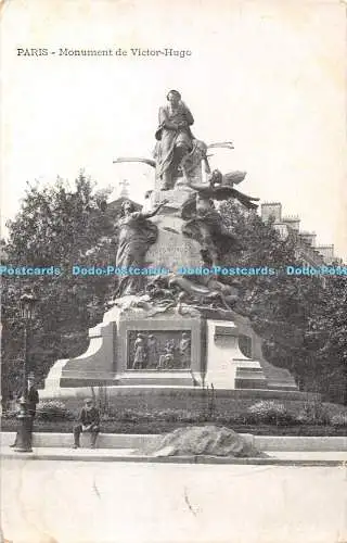 R405744 Paris Monument de Victor Hugo Postkarte 1907