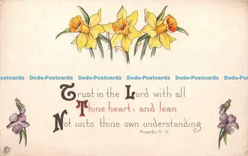 R402476 Trust in the Lord With All Thine Heart and Lean G T Co Anderson Serie 41