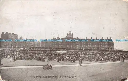 R400707 Cliftonville The Oval and Bandstand 1924