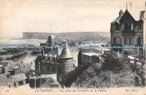 R398618 Le Treport Vue Prise des Escaliers de la Falaise Neurdein et Cie ND Phot