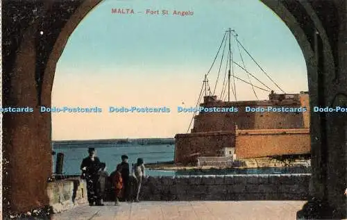 R402486 Malta Fort St Angelo Postkarte