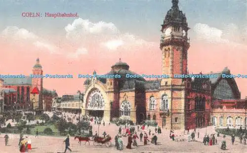 R402575 Coeln Hauptbahnhof H W K Postkarte