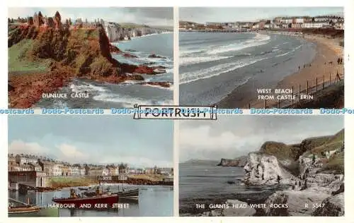 R400823 Portrush Harbour and Kerr Street The Giant Head White Rocks Valentine Ca