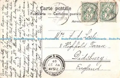 R400851 Bodensee Altmann Santis Hohen Kasten Kilchberg Wehrli A G 1907