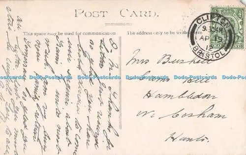 R400893 Bristol Zick Zack Postkarte 1912