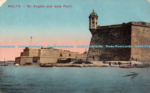 R402698 Malta St Angelo und Isola Point Postkarte