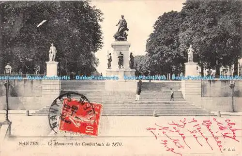 R404449 Nantes Le Monument des Combattants de 1870 N G 16 1911