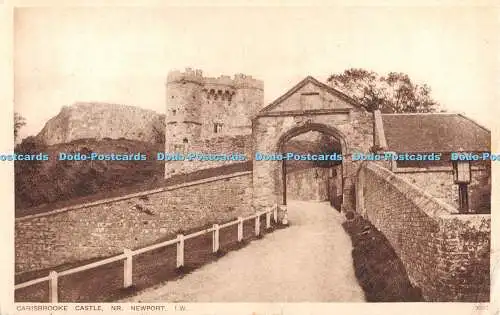 R402736 Carisbrooke Castle Nr Newport I W W J Nigh Fotografie Postkarte 1931