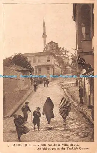 R406026 7 Salonique Vieille rue de la Ville Haute Eine alte Straße im türkischen Q