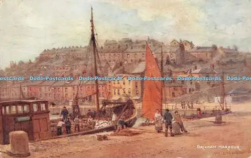 R402746 Brixham Harbour J Salmon Postkarte 1953