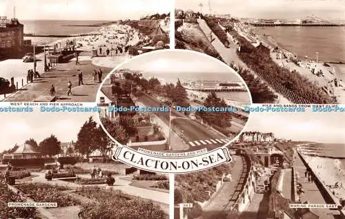 R402747 Clacton on Sea Promenade Gardens Marine Parade East RP Multi View 1959