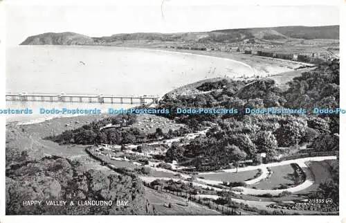 R402751 Happy Valley and Llandudno Bay Valentine Silveresque 1957