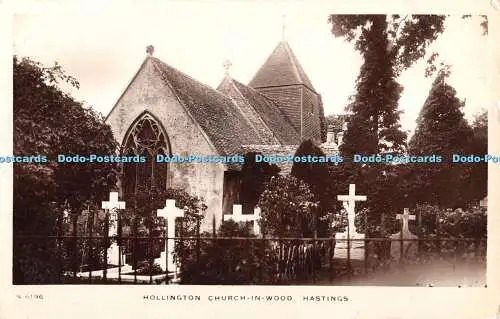 R406040 S6196 Hollington Church in Wood Hastings Kingsway Echtfoto Serie 1912