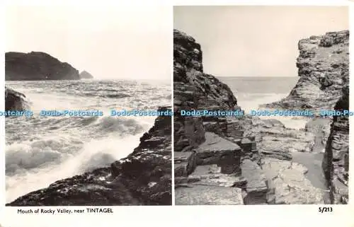 R402766 Nahe Tintagel Mündung des Rocky Valley Überlandansicht Multi View