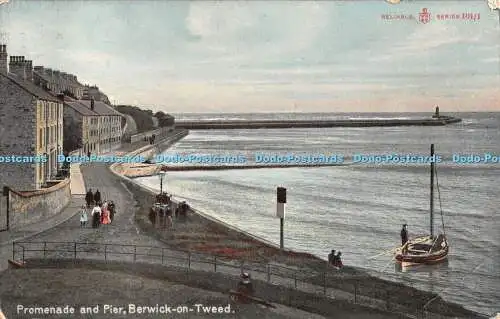 R402767 Berwick on Tweed Promenade and Pier W R and S Reliable Series 1907