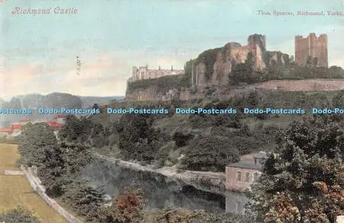 R404587 Richmond Castle Thos Spencer Yorks Valentines Serie 1904