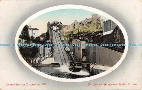 R402856 Exposition de Bruxelles Bruxelles Kermesse Wasserrutsche Valentine De L Ex