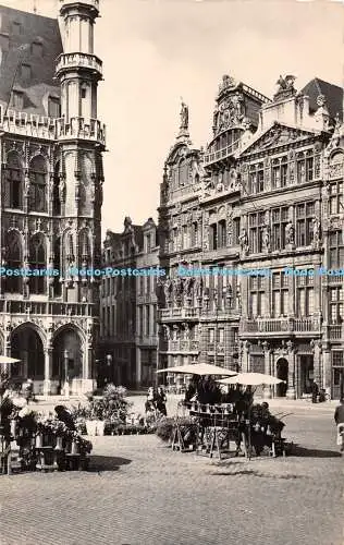 R406223 Bruxelles Grand Place Marche aux fleurs Brussel Groote Markt Bloemenmark