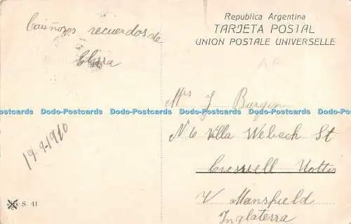 R404686 Ledesma Prov de Jujuy A K C S 41 Republica Argentina