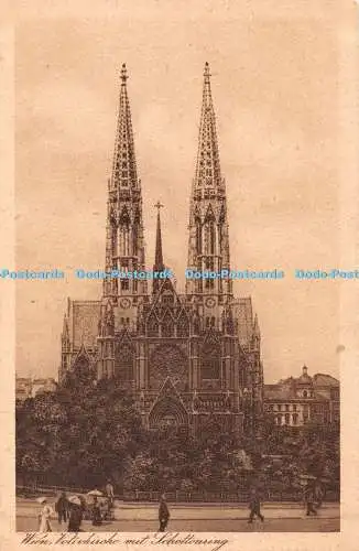 R406242 Wien Votivkirche mit Schottenring B K W II Nr 2