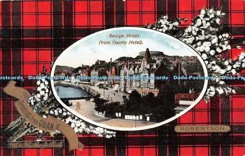 R402983 Grüße aus der Oban George Street vom County Hotel Robertson Tuck Frame