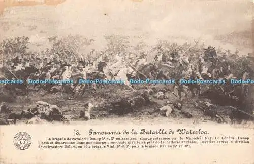 R403004 Panorama de la bataille de Waterloo La brigade de cavalerie Donap 3 et 2