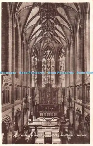 R407078 The Lady Chapel Looking E Liverpool Cathedral 91739 Valentines RP