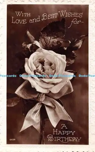 R407226 Mit Liebe und besten Wünschen zum Geburtstag 8433 Kunst Foto RP