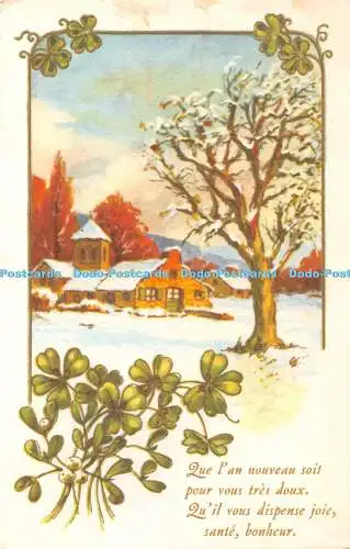 R407287 Zue lan nouveau soit pour vous tres doux Grußkarte Postkarte Schnee J C