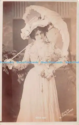 R407340 Edna May W and D Downey Regenschirm A and G Taylors 1904 Old Photography Po