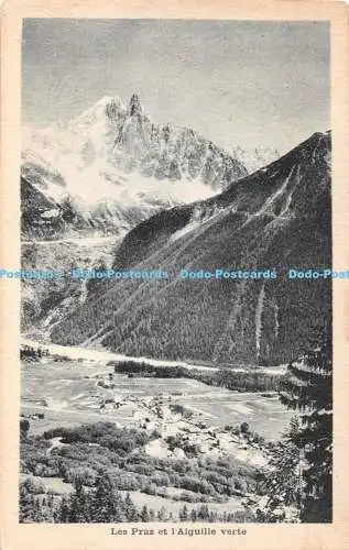 R407475 Les Praz et lAiguille verte Monnier Chamonix