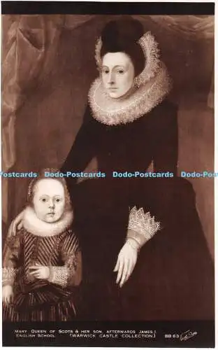 R407507 Mary Queen of Scots and Her Son After James I English School Warwic